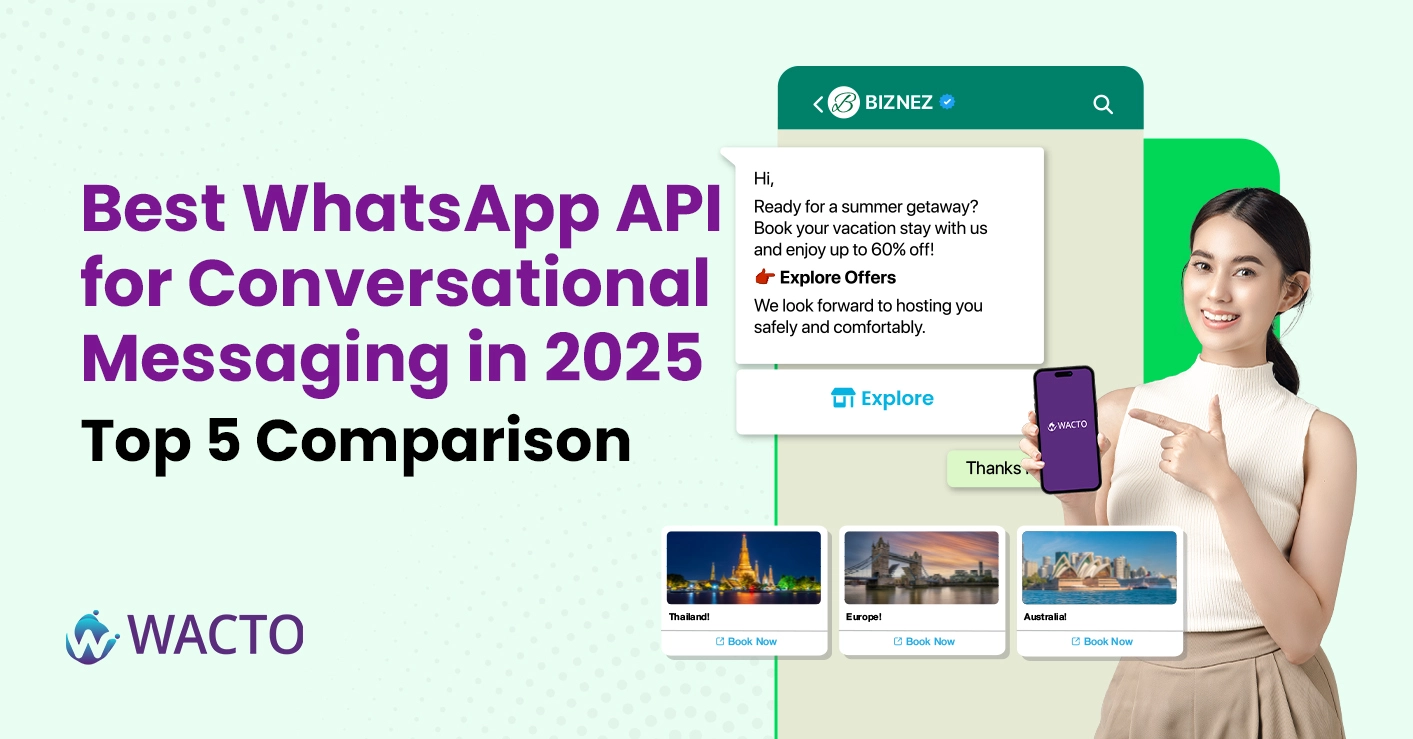 Best WhatsApp API for Conversational Messaging in 2025 – Top 5 Comparison