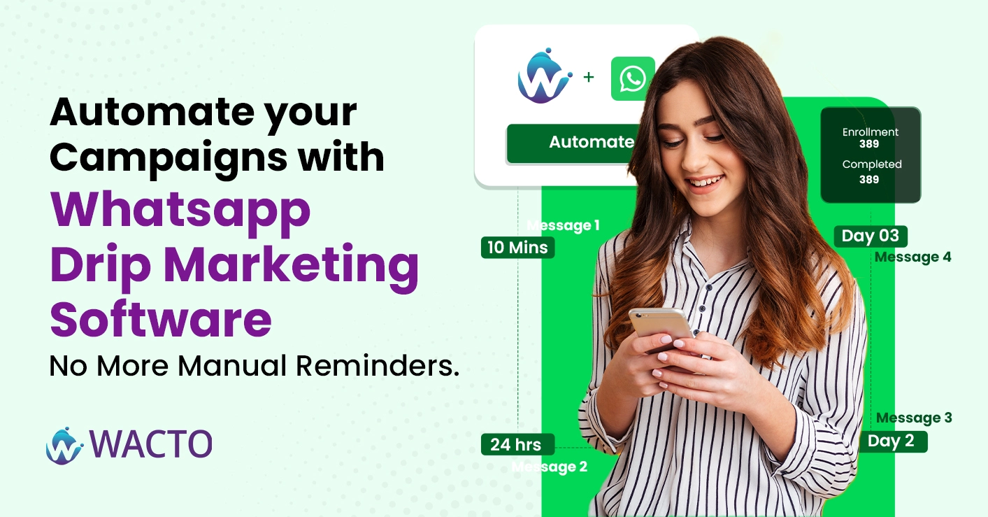 Automate your Campaigns with WhatsApp Drip Marketing Software – No More Manual Reminders.