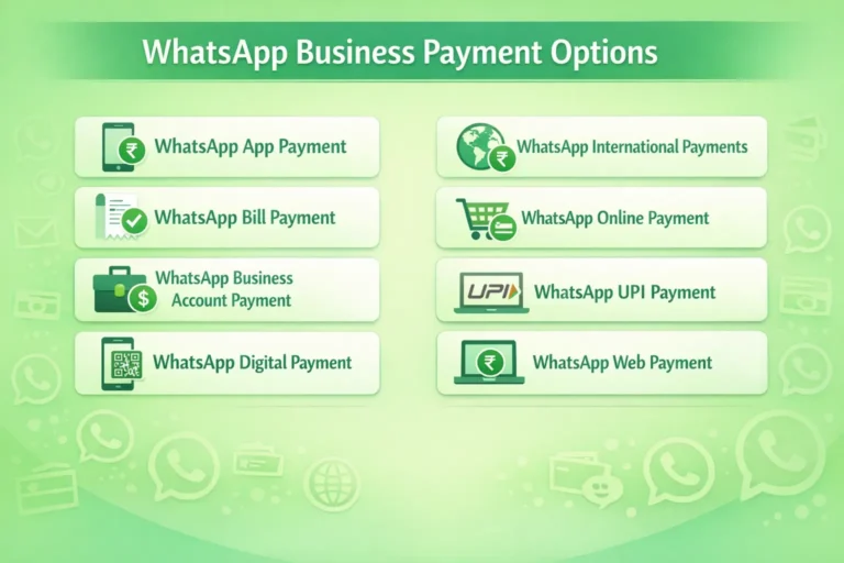 WhatsApp Business Payment Options