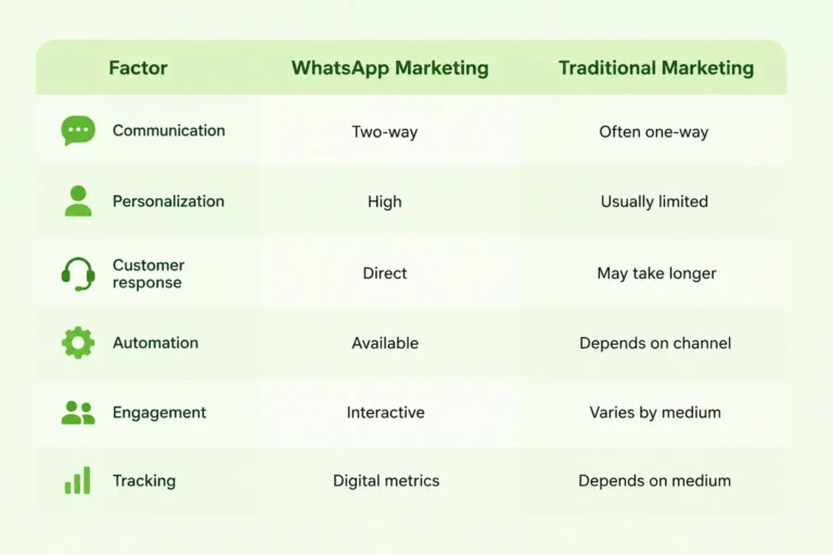 WhatsApp Marketing vs Traditional Marketing